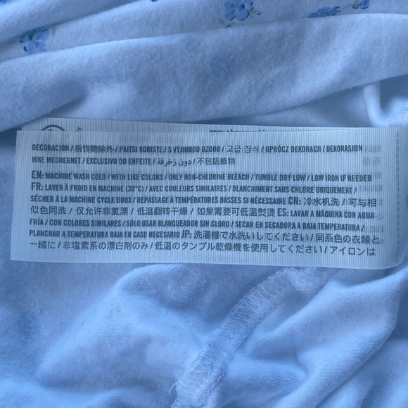 Hollister White Floral Long-sleeved Scoop Neck Tee Size XS - Picture 7 of 12